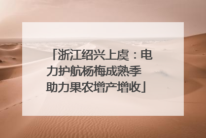 浙江绍兴上虞：电力护航杨梅成熟季 助力果农增产增收