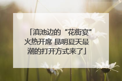 滇池边的“花街宴”火热开席 昆明夏天最潮的打开方式来了