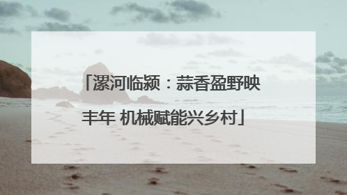 漯河临颍：蒜香盈野映丰年 机械赋能兴乡村