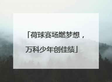 荷球赛场燃梦想，万科少年创佳绩