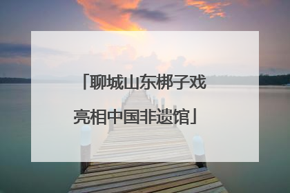 聊城山东梆子戏亮相中国非遗馆