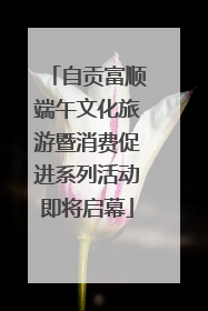 自贡富顺端午文化旅游暨消费促进系列活动即将启幕