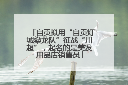 自贡拟用“自贡灯城燊龙队”征战“川超”，起名的是美发用品店销售员
