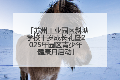 苏州工业园区斜塘学校十岁成长礼暨2025年园区青少年健康月启动
