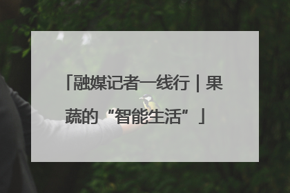 融媒记者一线行｜果蔬的“智能生活”