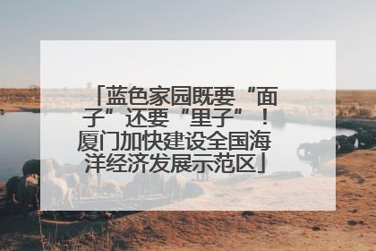 蓝色家园既要“面子”还要“里子”！厦门加快建设全国海洋经济发展示范区