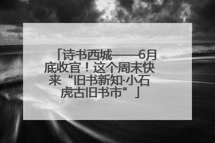 诗书西城——6月底收官！这个周末快来“旧书新知·小石虎古旧书市”