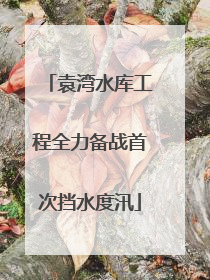 袁湾水库工程全力备战首次挡水度汛