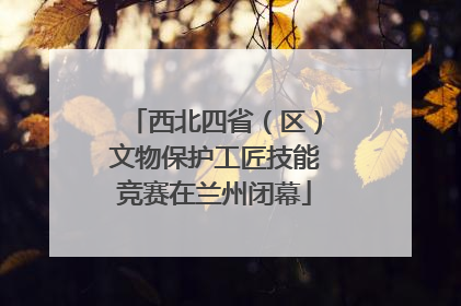 西北四省（区）文物保护工匠技能竞赛在兰州闭幕