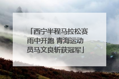 西宁半程马拉松赛雨中开跑 青海运动员马文良斩获冠军