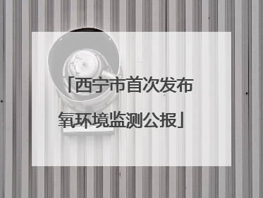 西宁市首次发布氧环境监测公报