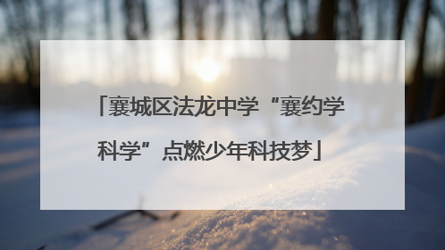 襄城区法龙中学“襄约学科学”点燃少年科技梦