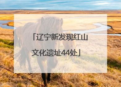 辽宁新发现红山文化遗址44处
