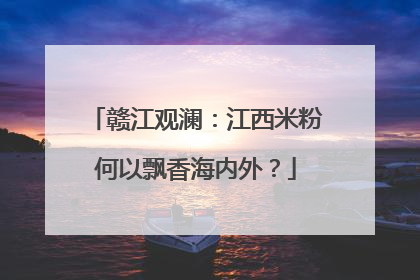 赣江观澜：江西米粉何以飘香海内外？