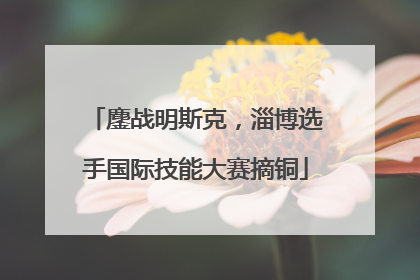 鏖战明斯克，淄博选手国际技能大赛摘铜