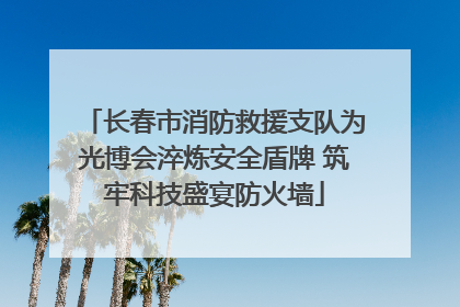 长春市消防救援支队为光博会淬炼安全盾牌 筑牢科技盛宴防火墙