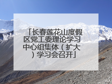 长春莲花山度假区党工委理论学习中心组集体（扩大）学习会召开