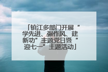 镇江多部门开展“学先进、强作风、建新功”主题党日暨“迎七一”主题活动