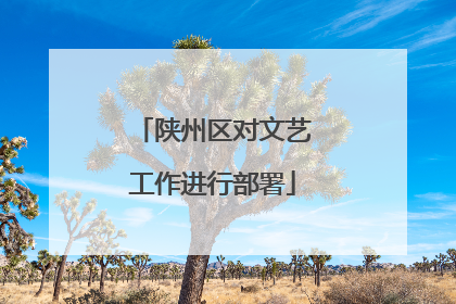 陕州区对文艺工作进行部署