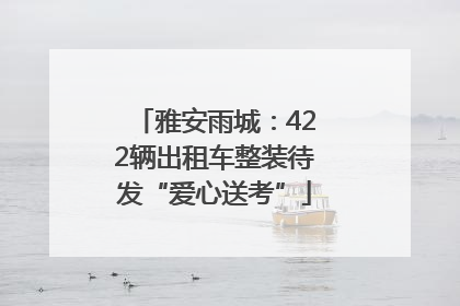 雅安雨城：422辆出租车整装待发“爱心送考”