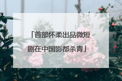 首部怀柔出品微短剧在中国影都杀青