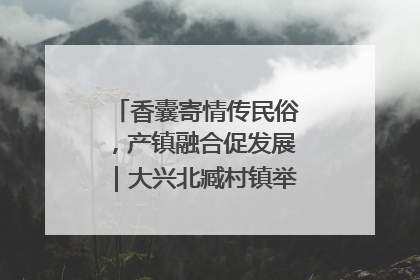 香囊寄情传民俗，产镇融合促发展｜大兴北臧村镇举办端午主题活动