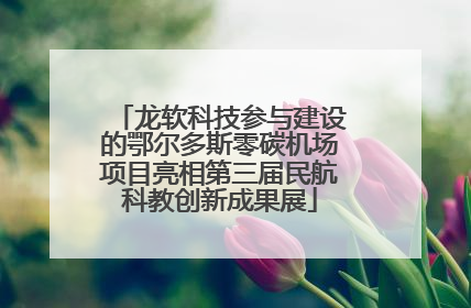 龙软科技参与建设的鄂尔多斯零碳机场项目亮相第三届民航科教创新成果展