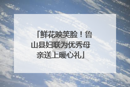 鲜花映笑脸！鲁山县妇联为优秀母亲送上暖心礼