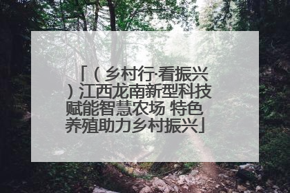 （乡村行·看振兴）江西龙南新型科技赋能智慧农场 特色养殖助力乡村振兴