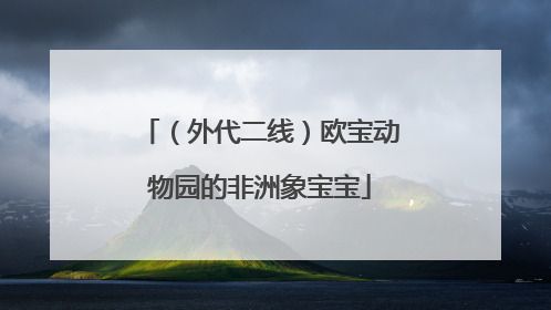 （外代二线）欧宝动物园的非洲象宝宝