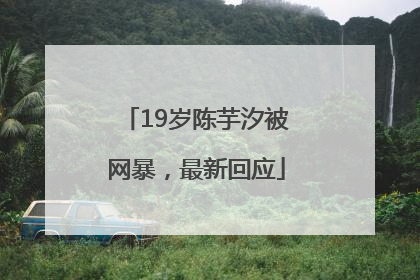 19岁陈芋汐被网暴，最新回应