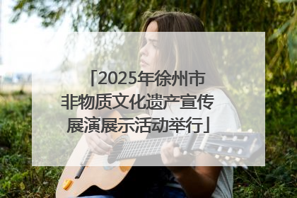 2025年徐州市非物质文化遗产宣传展演展示活动举行
