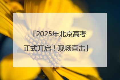 2025年北京高考正式开启！现场直击