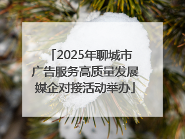 2025年聊城市广告服务高质量发展媒企对接活动举办
