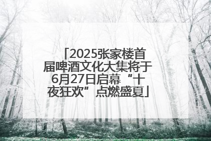 2025张家楼首届啤酒文化大集将于6月27日启幕“十夜狂欢”点燃盛夏