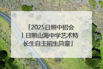 2025日照中招会丨日照山海中学艺术特长生自主招生简章