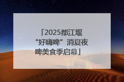 2025都江堰“好嗨啤”消夏夜啤美食季启幕