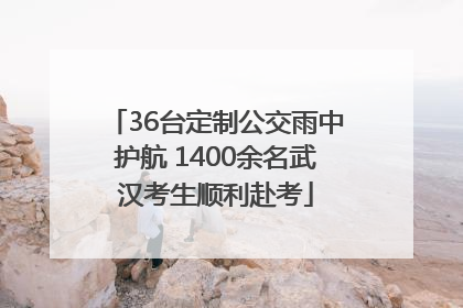 36台定制公交雨中护航 1400余名武汉考生顺利赴考