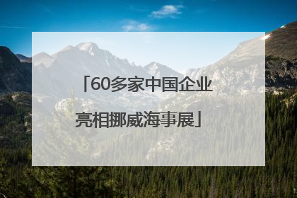 60多家中国企业亮相挪威海事展