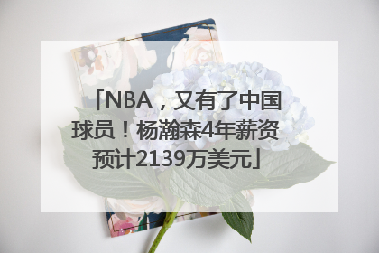 NBA，又有了中国球员！杨瀚森4年薪资预计2139万美元